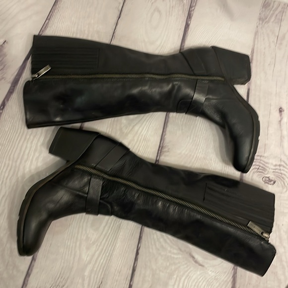 Bussola Matte Black Leather Riding Boots Size EU39=US9 - Picture 5 of 12